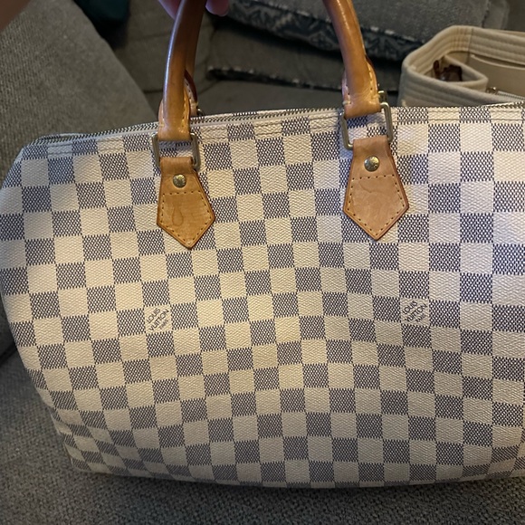 Louis Vuitton Bandoulière Speedy 30 EUC, gorgeous damier azure print make offer! - Picture 9 of 16